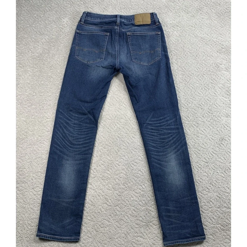 American Eagle Men's 31x32 Slim Straight Jeans Dark Wash AirFlex+ Stretch